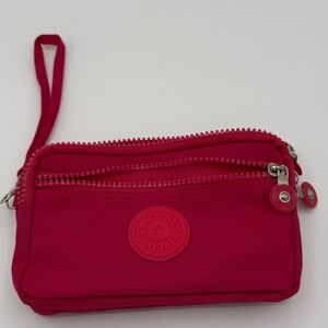 Kipling pink Wristlet Clutch Crossbody